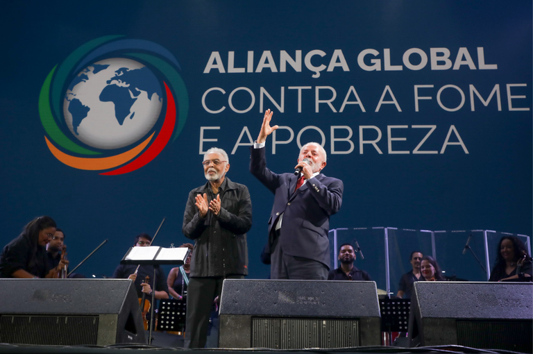 Com presenças de Lula e Gilberto Gil, último dia do Festival Aliança Global reúne música, cultura e política contra a fome