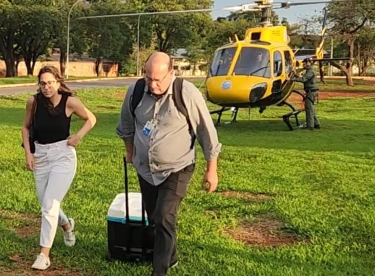 Helicóptero Sentinela transporta 74º coração para transplante