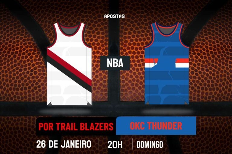 Palpite Port. Trail Blazers x Oklahoma City Thunder – NBA – 26/01/2025