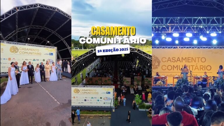 Casamento Comunitário 2025: 101 casais realizam o sonho da união Casamento Comunitário 2025: 101 casais realizam o sonho da união