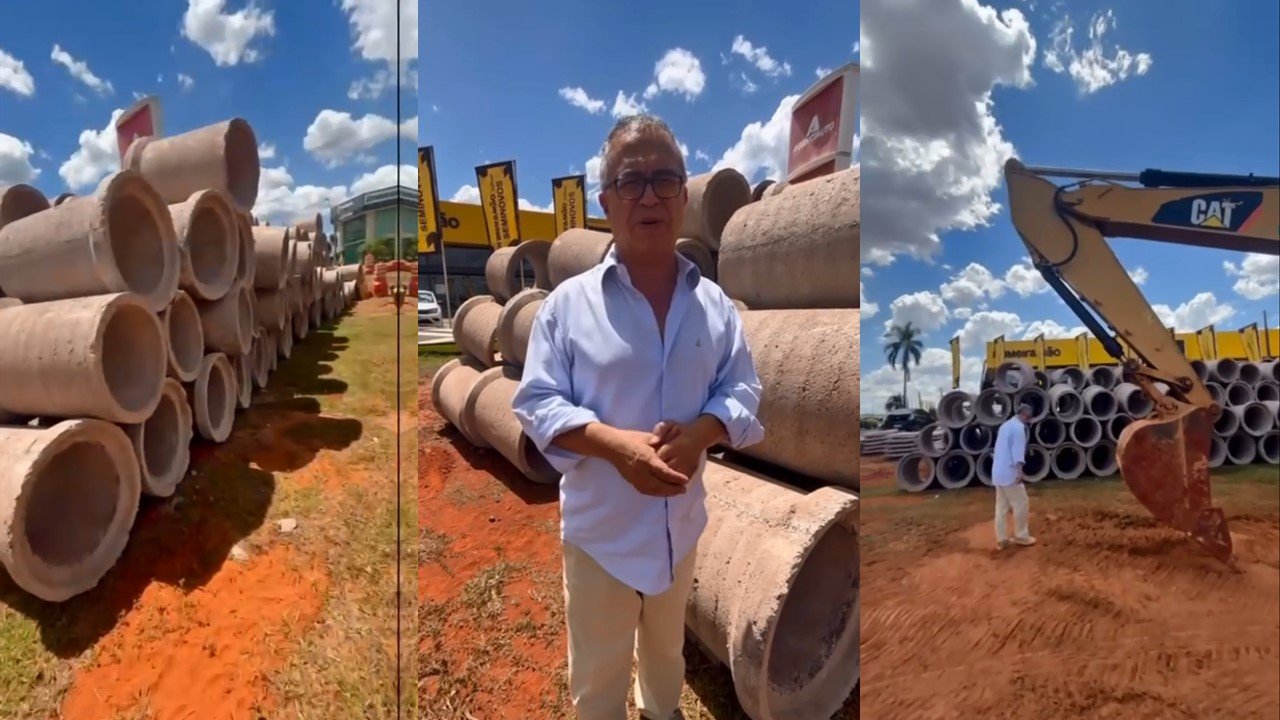 Cidade do Automóvel recebe obras para melhoria do escoamento da água da chuva