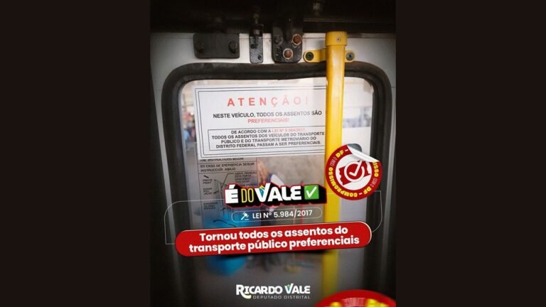 Lei garante prioridade em todos os assentos do transporte público no DF Lei garante prioridade em todos os assentos do transporte público no DF