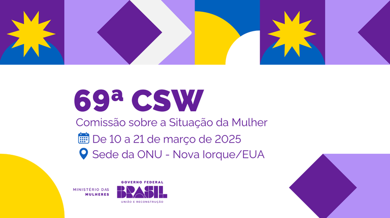 Ministério das Mulheres lidera comitiva brasileira na 69ª CSW, na sede da ONU