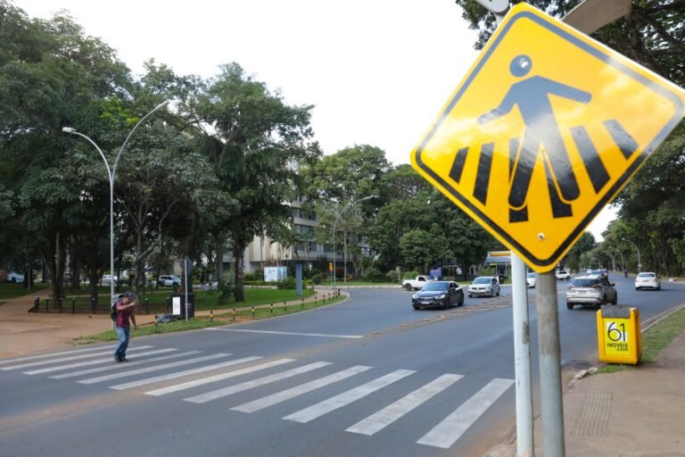 Respeito à faixa de pedestre no DF comemora 28 anos nesta terça (1º) Respeito à faixa de pedestre no DF comemora 28 anos nesta terça (1º)