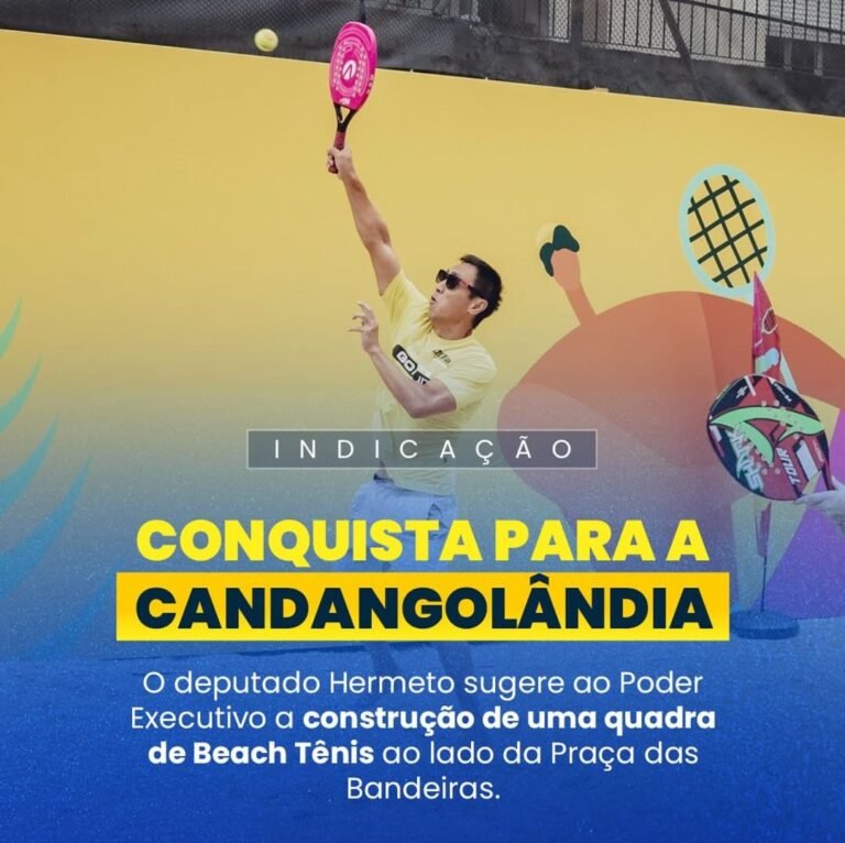 Hermeto Anuncia Indicação para Construção de Quadra de Beach Tênis na Candangolândia Hermeto Anuncia Indicação para Construção de Quadra de Beach Tênis na Candangolândia