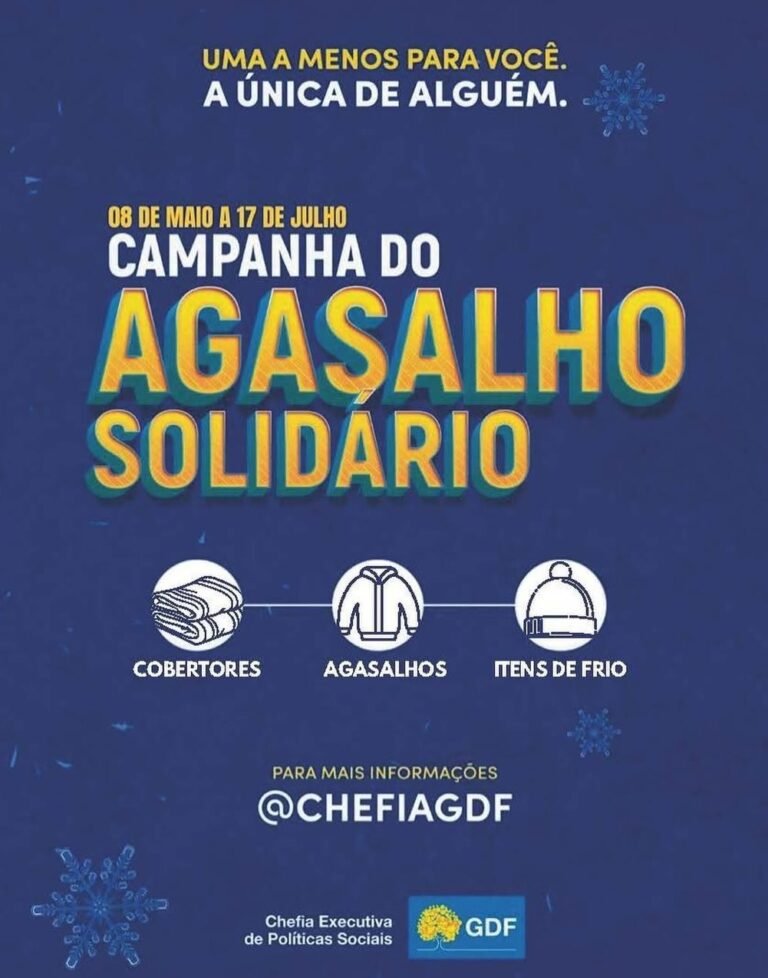 GDF lança Campanha do Agasalho Solidário 2025 para enfrentar o frio no Distrito Federal GDF lança Campanha do Agasalho Solidário 2025 para enfrentar o frio no Distrito Federal