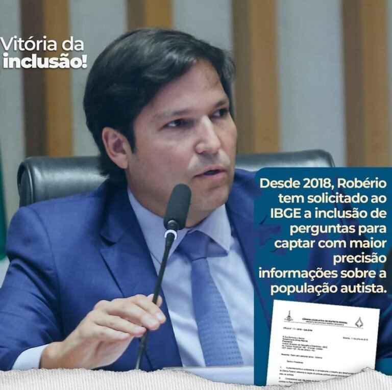 Deputado Robério Negreiros celebra conquista: Brasil registra oficialmente 2,4 milhões de pessoas com autismo Deputado Robério Negreiros celebra conquista: Brasil registra oficialmente 2,4 milhões de pessoas com autismo