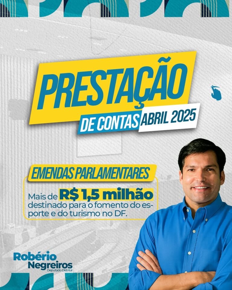 Deputado Robério Negreiros presta contas das ações do mandato em abril de 2025 Deputado Robério Negreiros presta contas das ações do mandato em abril de 2025