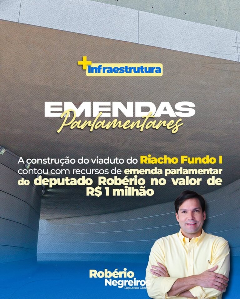 Deputado Robério Negreiros Celebra Benefícios do Complexo Viário César Lacerda no Riacho Fundo Deputado Robério Negreiros Celebra Benefícios do Complexo Viário César Lacerda no Riacho Fundo