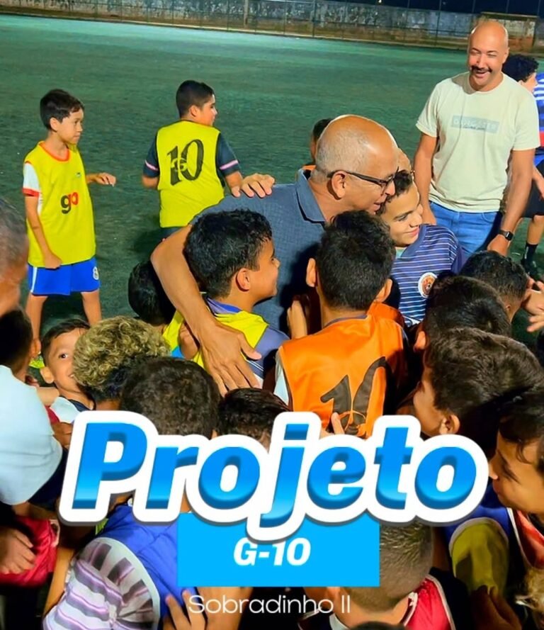 Deputado Pepa Visita Projeto G10 de Futebol em Sobradinho II