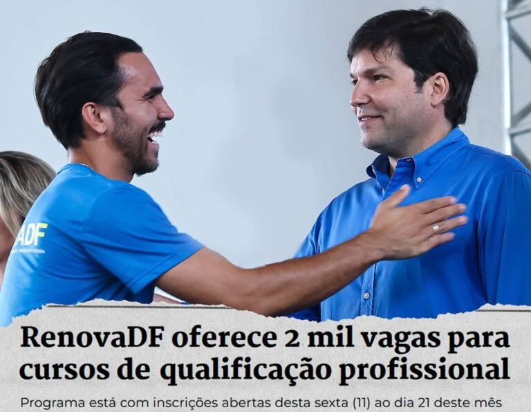 Inscrições Abertas para 2 Mil Vagas no Programa RenovaDF