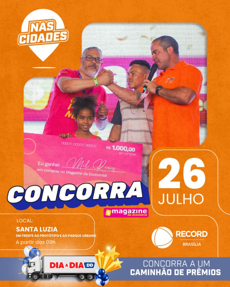 Record na Cidade Chega à Estrutural com Caminhão de Prêmios e Serviços Record na Cidade Chega à Estrutural com Caminhão de Prêmios e Serviços