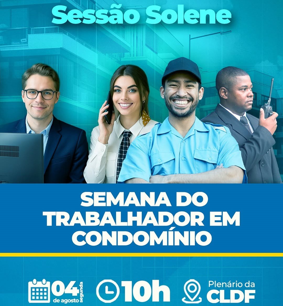 Homenagem aos trabalhadores de condomínio na Câmara Legislativa do DF