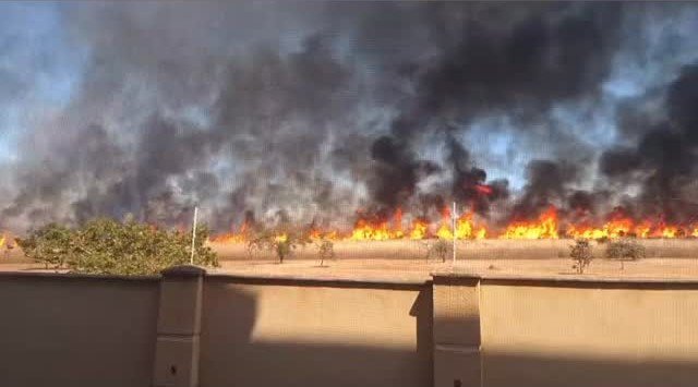 03a Ibram acompanha incêndio no Jardins Mangueiral e dá suporte ao Corpo de Bombeiros