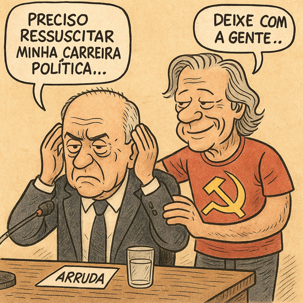 Arruda tenta ressuscitar a carreira com ajuda da velha guarda do PT — o retorno da velha política disfarçada de novidade