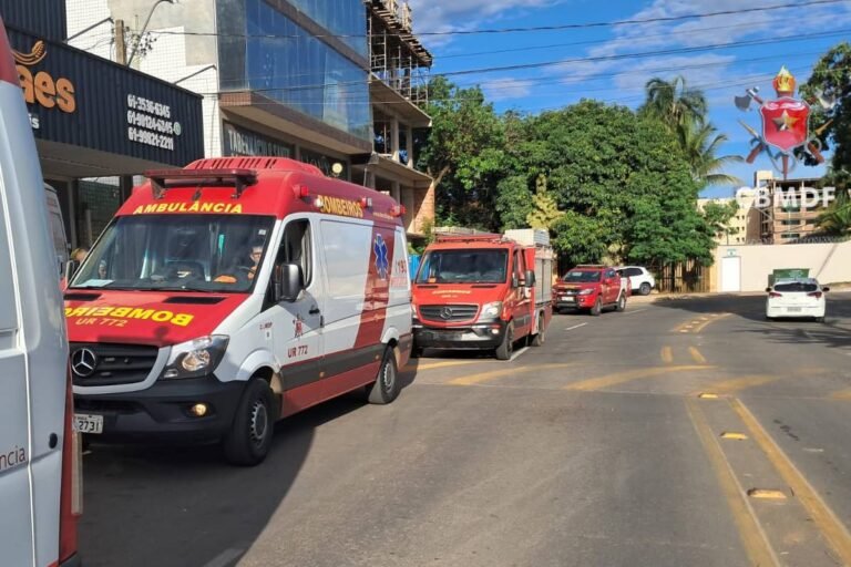 Trabalhador tem cabeça prensada por elevador e fica ferido no DF