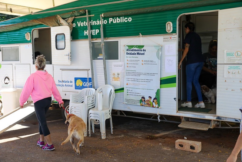 Unidade móvel do Hospital Veterinário Público passa a atender no Itapoã por três meses