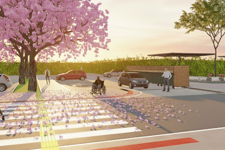 Projeto urbanístico redesenha espaço público no SHIS QI 5, no Lago Sul