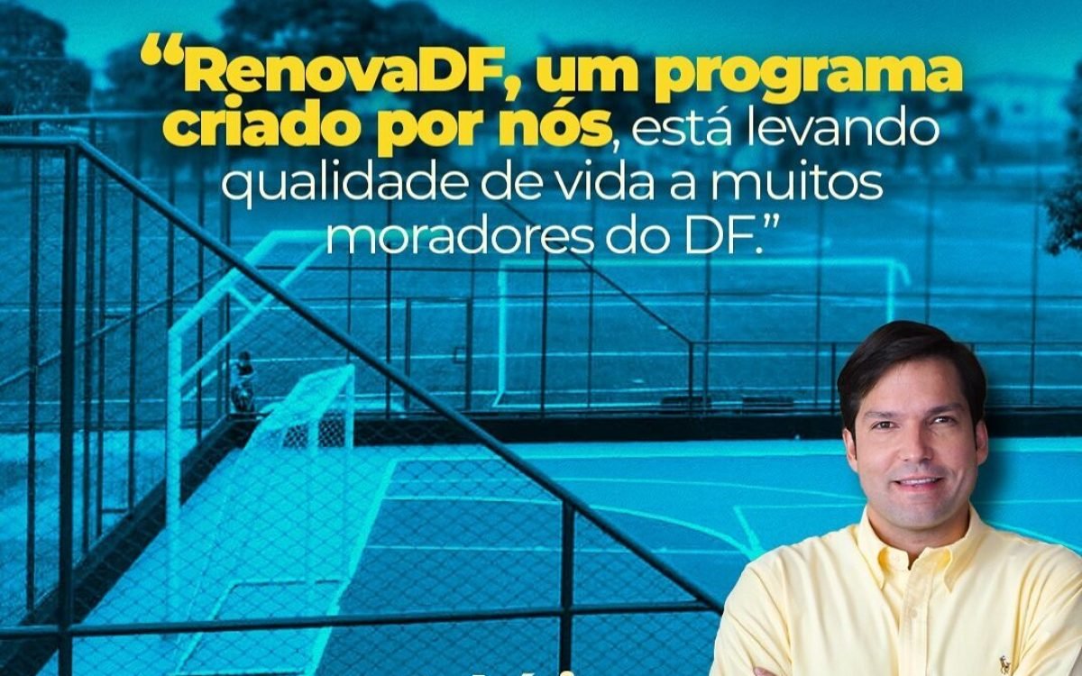 RenovaDF revitaliza quadra poliesportiva no P Sul e transforma espaços públicos no DF
