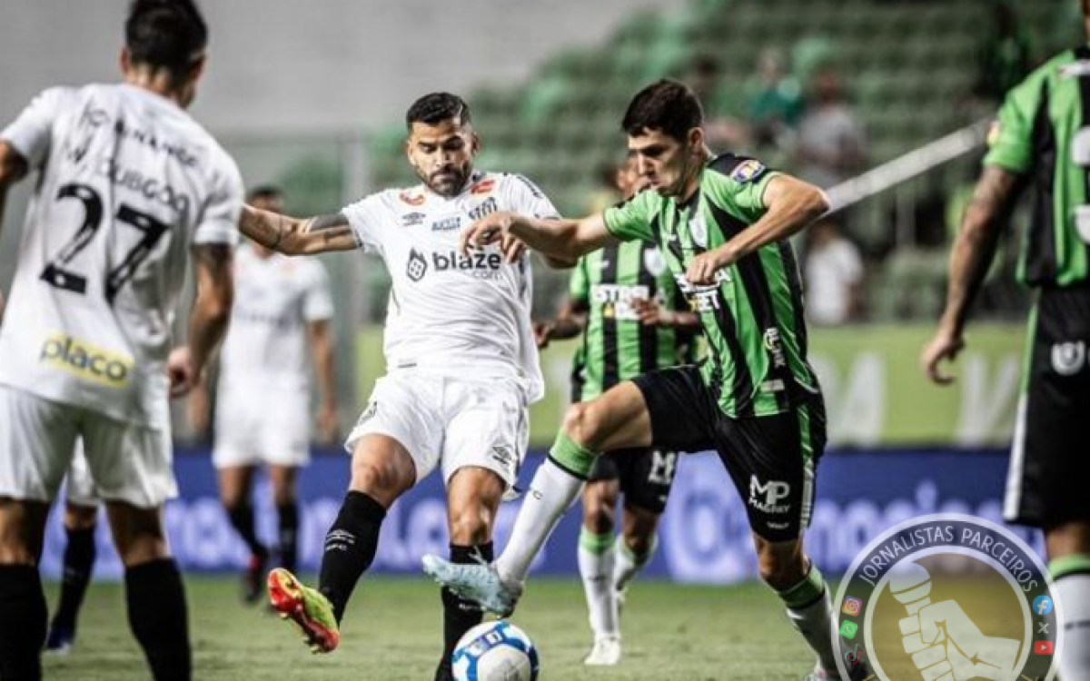 América-MG vence Santos em jogo polêmico e assume segunda posição na Série B