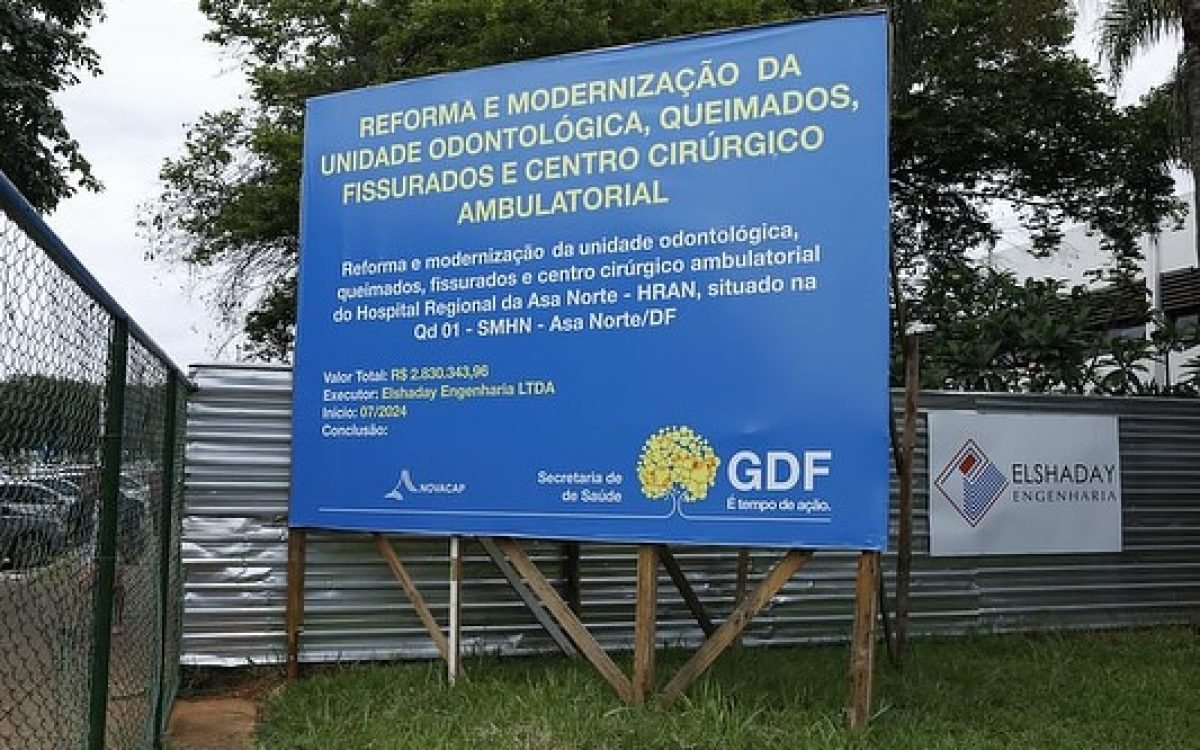 GDF Anuncia Reforma e Modernização da Ala de Fissurados do Hospital Regional da Asa Norte (Hran)